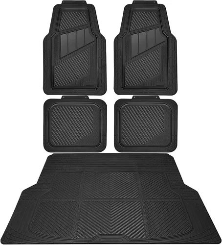 Vista 15 de CAR PASS - Juego de tapetes, impermeables, duraderos, para todo tipo de clima, para la mayoría de los vehículos, 4 piezas, rosa