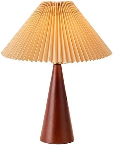 BGGJJ Lamp for Desk Simple Retro Log Style Table Lamp Study Bedroom Bedside Table Lamp Desk Lamps for Home Office(A)