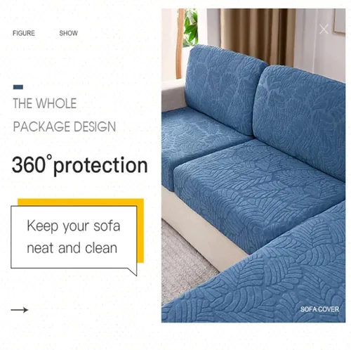 Vista 5 de Funda universal para sofá resistente al desgaste, funda elástica universal de alta elasticidad, de elastano antideslizante, funda universal
