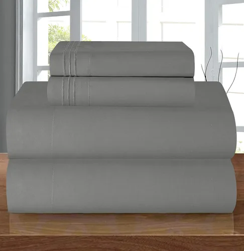 Vista 97 de Elegant Comfort - Juego de sábanas de microfibra de 1500 hilos de calidad hotelera prémium de 4 piezas - Resistente a arrugas, sábana bajera