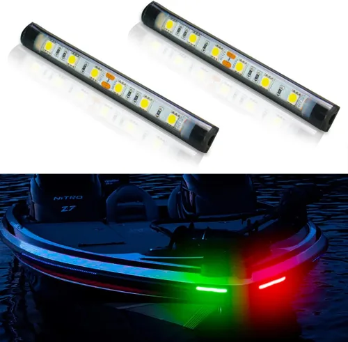 Vista 11 de Boaton Luces LED para pesca nocturna marina, luces interiores de cortesía para barco, sin necesidad de perforar, azul