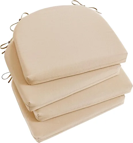 Vista 28 de Basic Beyond Cojines para sillas de interior/exterior, cojines impermeables para muebles de patio - Cojines de asiento cuadrados para muebles de 01