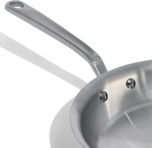 Vista 2 de Made In Utensilios de cocina Sartén de acero inoxidable de 10 pulgadas Revestimiento de acero inoxidable de 5 capas Utensilios de cocina