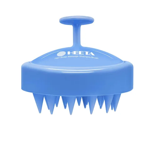 Vista 26 de Cepillo de masaje para cuero cabelludo Heeta, cepillo de silicona para aplicar champú, negro, Negro