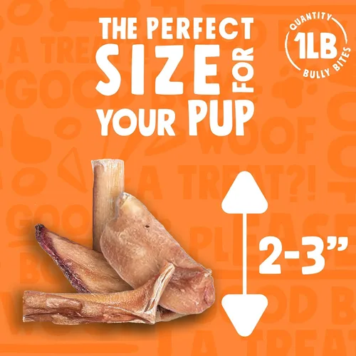 Vista 5 de Palitos de matón para perros pequeños (bolsa de 1 libra), mordeduras de matón naturales para perros, palitos pequeños de un solo ingrediente