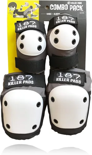 Vista 6 de 187 Killer Pads Paquete combinado de rodilleras, coderas, gris, XS
