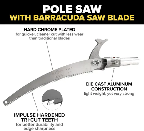 Vista 5 de Jameson FG-6PKG-7 FG-Series Sierra de poste manual y podadora de árboles con dos postes de fibra de vidrio de 6 pies