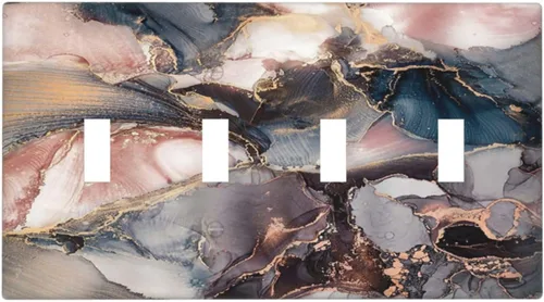 Vista 41 de Cubiertas de Placa de Pared Dúplex Individual Bosque Otoñal Hojas de Arce, Cubierta de Interruptor de Luz 1 Gang, Placa de Salida Decorativa