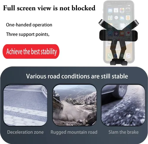 Vista 2 de CHEAYAR Soporte para teléfono de automóvil, soporte de teléfono para automóvil E90 E91 E92 E93, para todos los teléfonos móviles, clip para tablero