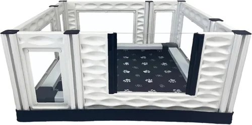 Vista 22 de EZwhelp - EZclassic - Caja de parto de 38 x 38 x 28 pulgadas, la elección confiable para criadores - Duradera, personalizable y portátil.