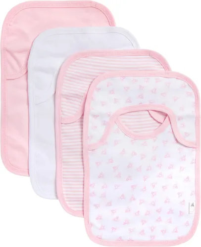 Vista 19 de Burt's Bees Baby Baberos unisex para bebé, trapos de baba de hombro de solapa, 100% algodón orgánico con baberos absorbentes de toalla de rizo