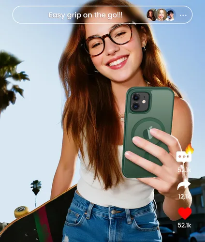 Vista 494 de FNTCASE - Funda para teléfono 18 Pro, funda para teléfono 17 Pro, compatible con Magsafe