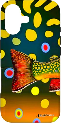 Brook Trout Fly Fishing Trout Skin Phone Case by Black Fly Case for iPhone 17