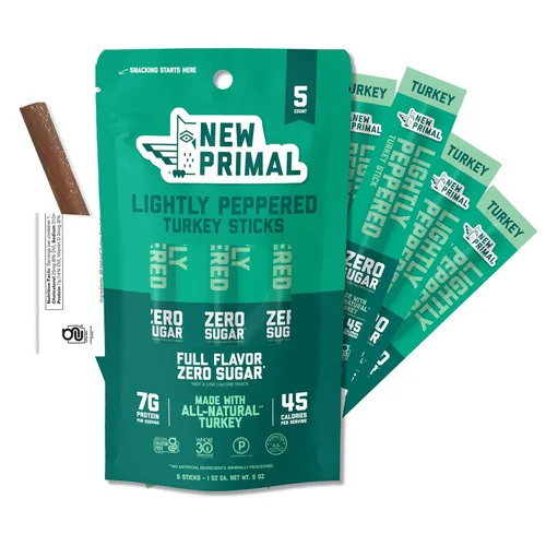Vista 9 de The New Primal Cilantro Lime Turkey - Barra de pavo, de pavo de pastoreo, con aprobación del programa Whole30, apto para dietas paleo, cetogénica