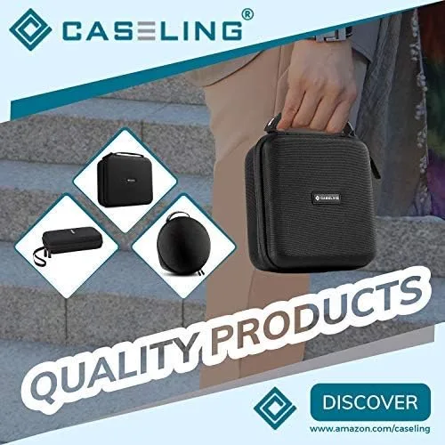 Vista 5 de caseling Funda rígida para secador de pelo Revlon One Step y Styler, bolsa de transporte con asa de transporte de fácil agarre y cremallera premium