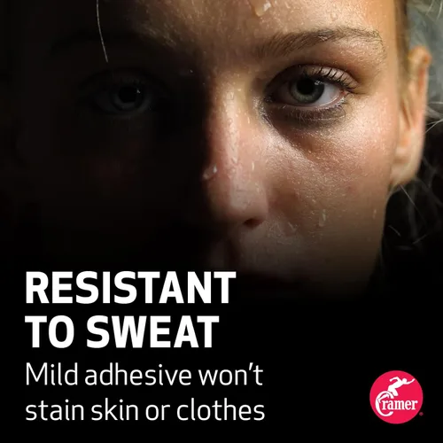 Vista 6 de Cramer Base de cinta para cinta atlética, adherente para cinta de kinesiología, leotardos de gimnasia