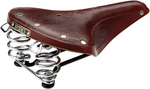Vista 10 de Brooks England B67, Leather Bike Saddle with Suspension Springs