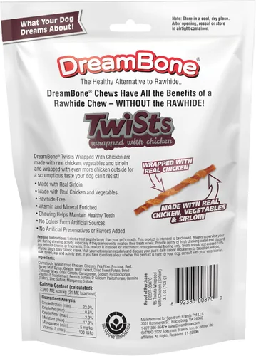 Vista 3 de DreamBone Twists envueltos de pollo con solomillo real 15 ct