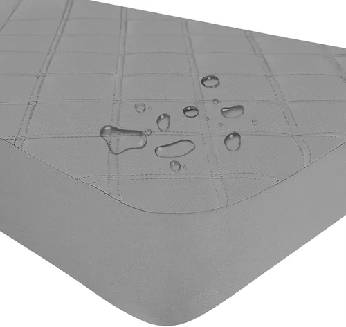 Vista 13 de Yoofoss Protector de colchón impermeable para cuna, paquete de 2, funda acolchada para colchón de cuna, ultra suave y transpirable, lavable a