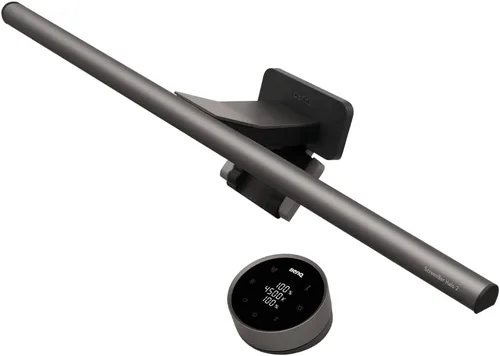 BenQ ScreenBar Halo - Barra de luz LED con 2 luces LED, controlador inalámbrico, luz de fondo, sensor de movimiento, brillo y temperatura de color