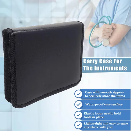 Vista 7 de A2Z Scilab Kit de disección de anatomía de laboratorio de biología avanzada con tijeras de acero inoxidable, pinzas de mango de bisturí en un
