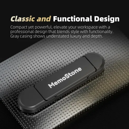 Vista 4 de KingSpec MemoStone - SSD externo de 256 GB, USB 3.2 Gen2 Interfaz A/C de doble tipo, hasta 540 MB/s, unidad de estado sólido portátil perfectamente