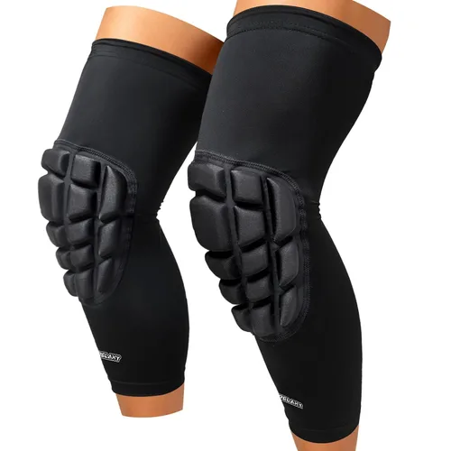 Frelaxy Rodilleras de lucha libre, mangas protectoras de compresión 3D, rodillera acolchada para lucha, baloncesto, voleibol, béisbol, equipo