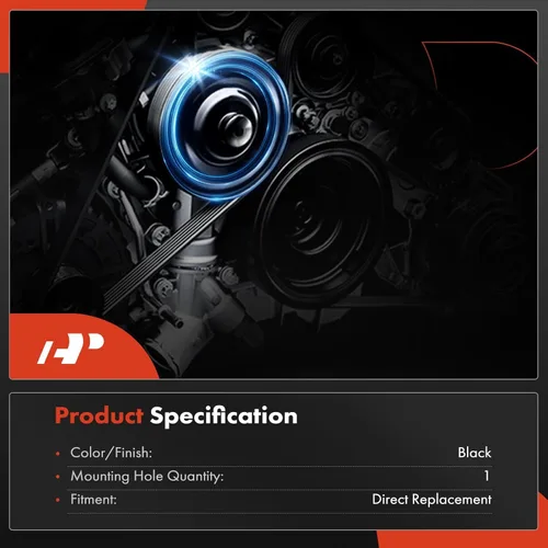 Vista 3 de A-Premium Polea equilibradora armónica del motor – Compatible con Ford Mustang 05-10, Mountaineer & Explorer 03-10, Ranger 01-11, E-350 Super Duty