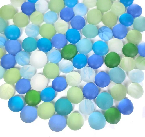 Vista 19 de HappyFiller Gemas de Vidrio Mármoles Planos Negros 1 LB para Rellenos de Jarrones, Arte, Manualidades, Detalles del Hogar, Centros de Mesa de Bodas