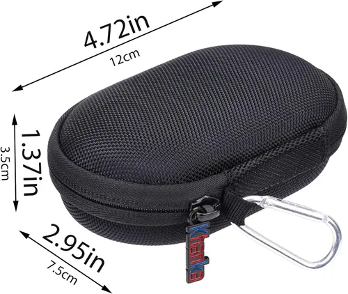 Vista 4 de Khanka Funda rígida compatible con Logitech Pebble M350 M355 i345 i345 mouse inalámbrico Bluetooth, solo funda (negro)
