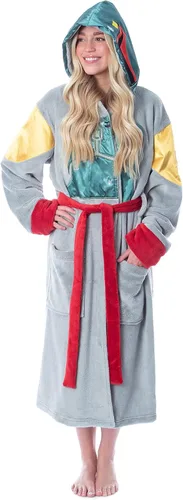 Vista 2 de INTIMO Star Wars Boba Fett Bounty Hunter - Bata de baño de forro polar para hombres y mujeres, Multi