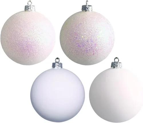 Vista 45 de Vickerman Adorno de bola de oro antiguo de 6 pulgadas con 4 acabados, 4 por caja