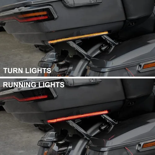 Vista 3 de Kit de Luces LED de Marcador Lateral de Acento con Lente Ahumada para Tour Pack con Luz de Señal de Giro para Harley Davidson Touring Road Glide