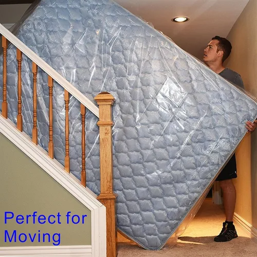 Vista 7 de ComfortHome Bolsa de colchón para mudanza y almacenamiento, se adapta a colchones de tamaño Queen y King, paquete de 1