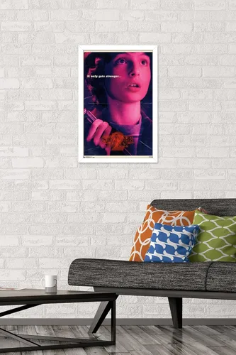 Vista 15 de Netflix Stranger Things: Temporada 2 - Póster de pared de Mike, 22.4 x 14.7 pulgadas, versión con marco de madera de Barnwood Versión enmarcada