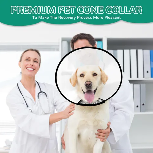 Vista 6 de GLADOG Collar de cono suave para perro, 3 piezas (XL es solo 1 unidad) cono de plástico flexible para perros después de la cirugía, collar