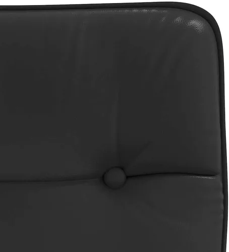 Vista 8 de Modern Dining Chair Set of 2, Black Faux Leather, Plywood, Metal, Adjustable Height for Kitchen Dining Room