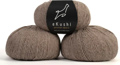 Vista 103 de 100% Hilo de Alpaca Baby para Tejer y Ganchillo - 1 Cono de Hilo Premium DK - Ligero, Hipoalergénico y Térmico Hecho en Perú - Ideal para Proyectos