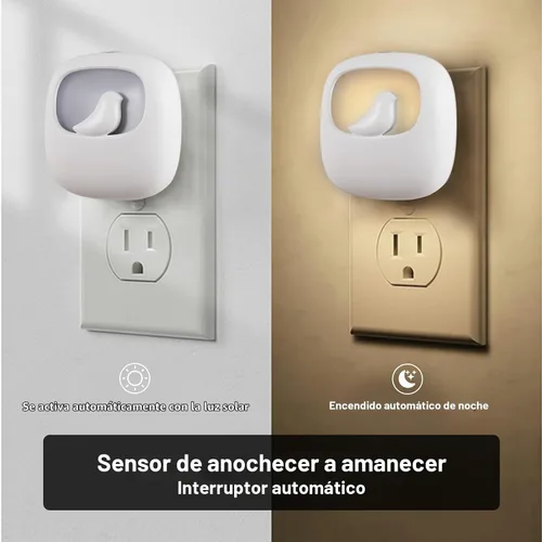 Vista 4 de VAVOFO - Luz nocturna LED, paquete de 4, blanco cálido, bonito diseño de 2900-3200K