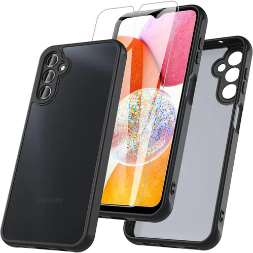 Vista 16 de Hensinple Funda para Samsung A14 5G, 360 cuerpo completo a prueba de golpes, funda para Samsung A14 A14 con protector de pantalla integrado, funda