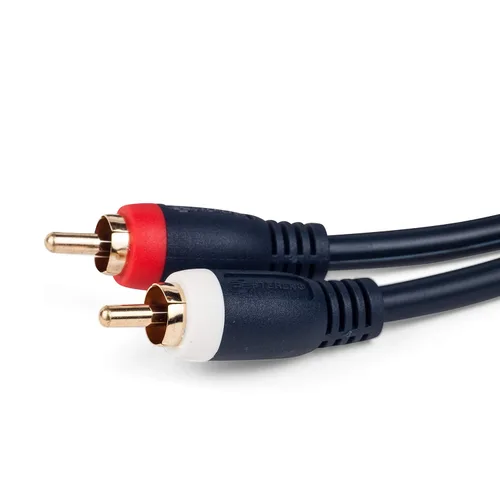 Vista 3 de STEREN 254-235BL Cable de cine en casa con enchufes 2RCA-2RCA de 75 pies