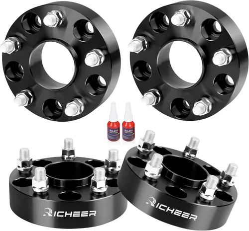 Richeer - Espaciadores de rueda de 1.5 pulgadas 5x5 para Wrangler JL 2018-2024, Grand Cherokee WK2 WL 2011-2024, Gladiator JT 2019-2024, Durango