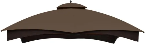 Vista 11 de COOSHADE Toldo Superior de Repuesto para Cenador para Lowe's Allen Roth #GF-12S004B-1(Beige1)