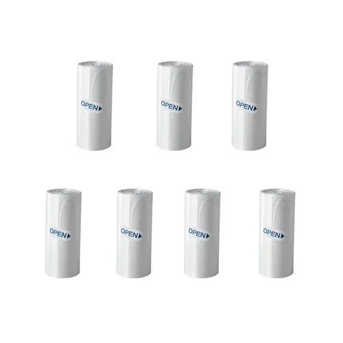 Vista 12 de SUBEKYU Mini bote de basura con tapa, pequeño cubo de basura de escritorio, mini cubos de basura para encimera, cesta de basura pequeña, blanco