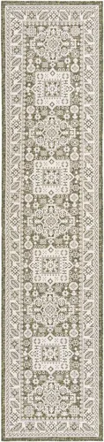 Vista 207 de Unique Loom Outdoor Aztec Collection Alfombra de área, Chalca (7 pies 10 pulgadas, cuadrada, azul/marfil)