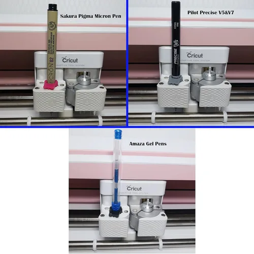 Vista 7 de Juego de adaptadores de bolígrafo compatibles con Cricut (Explore Air 3, Air 2, Air y Maker 3, Maker), 14 adaptadores de bolígrafo compatibles