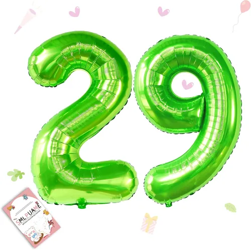 Vista 150 de Smlpuame - Globos grandes de 40 pulgadas de números del 0 al 9, globos numéricos para decoración de fiesta de cumpleaños, globos de helio