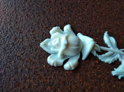 Vista 7 de Chic Rose silicone mold, Wall Decor central applique silicon form Furniture Appliques roses molds