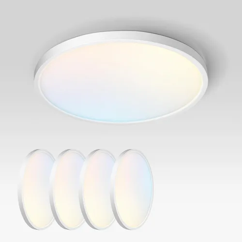 Vista 49 de ASD Lámpara de Techo LED Redonda Empotrada de 5", Iluminación de Superficie de Perfil Bajo 5CCT, Regulable, Ultra-Delgada, Listada por ETL 10W