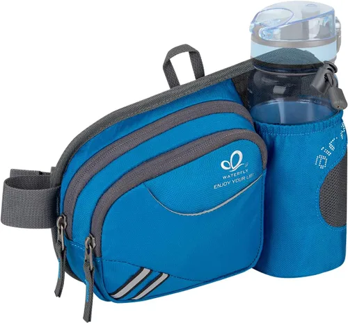 Vista 17 de Waterfly - Cangurera de senderismo con soporte para botella de agua para hombres y mujeres, para correr y pasear al perro, para iPhone 8 Plus